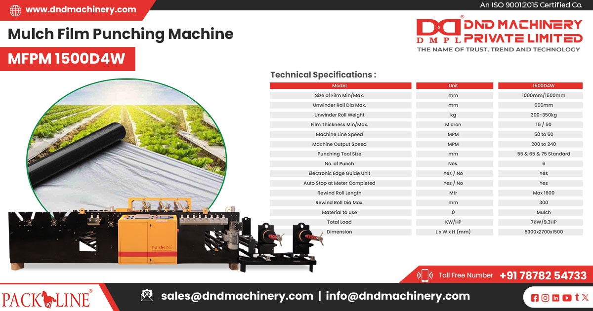 Mulch Film Punching Machine in West Bengal