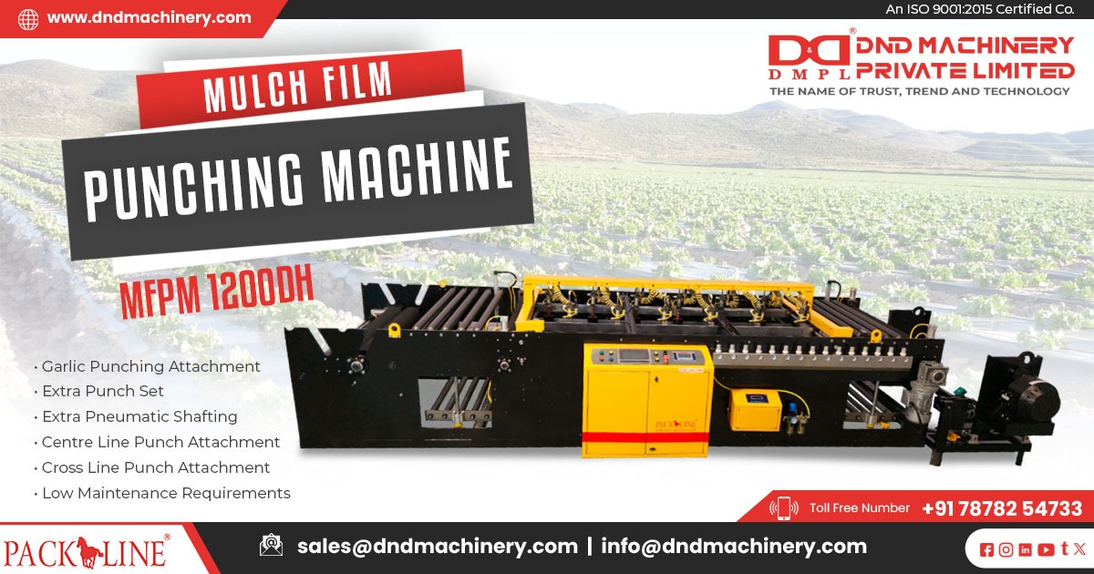 Automatic Mulch Film Punching Machine in Rajasthan