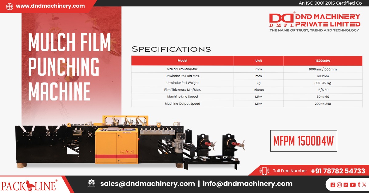 Automatic Mulch Film Punching Machine in Maharashtra