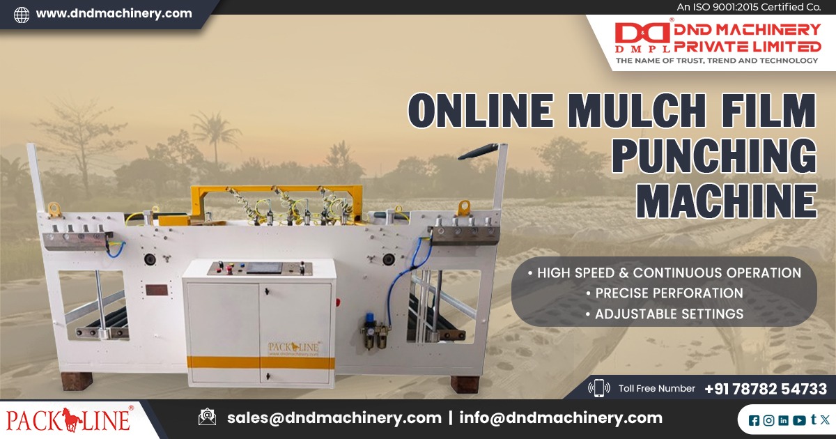 Online Mulch Film Punching Machine in Gujarat