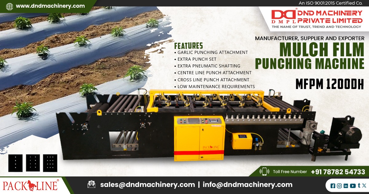 Agricultural Mulch Film Punching Machine in Colombia