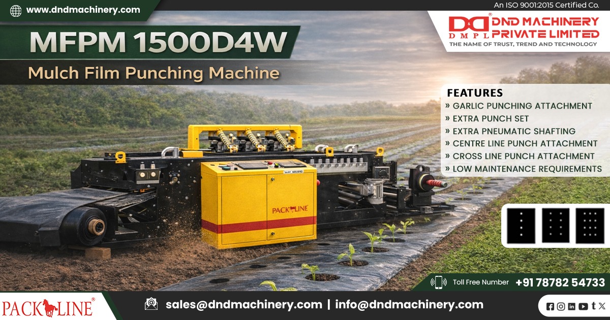 Automatic Mulch Film Punching Machine in Argentina
