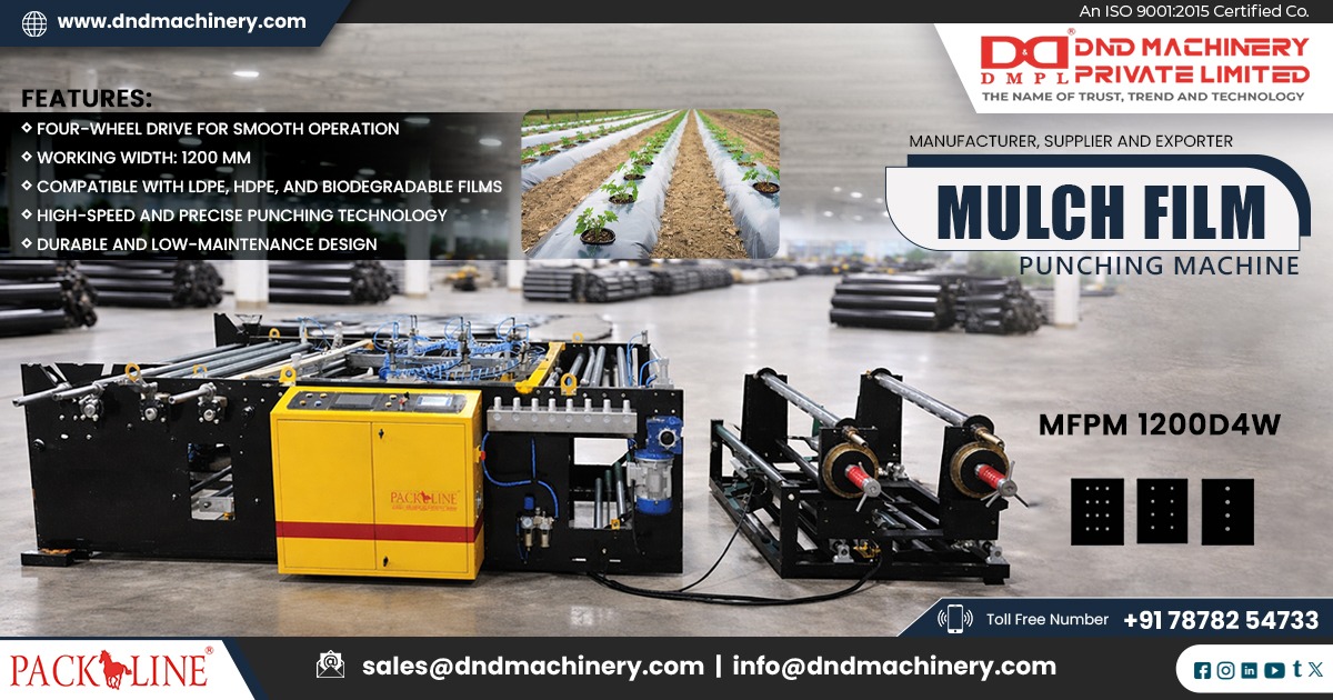 Automatic Mulch Film Punching Machine MFPM 1200(ECO) in Punjab