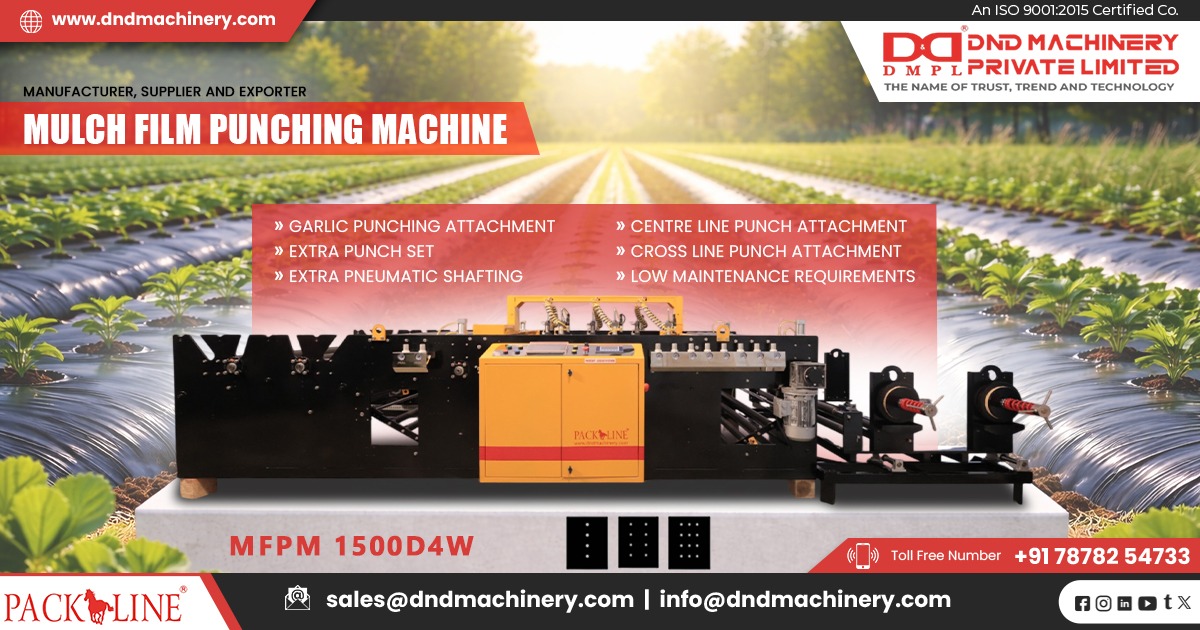 Automatic Mulch Film Punching Machine in Lima
