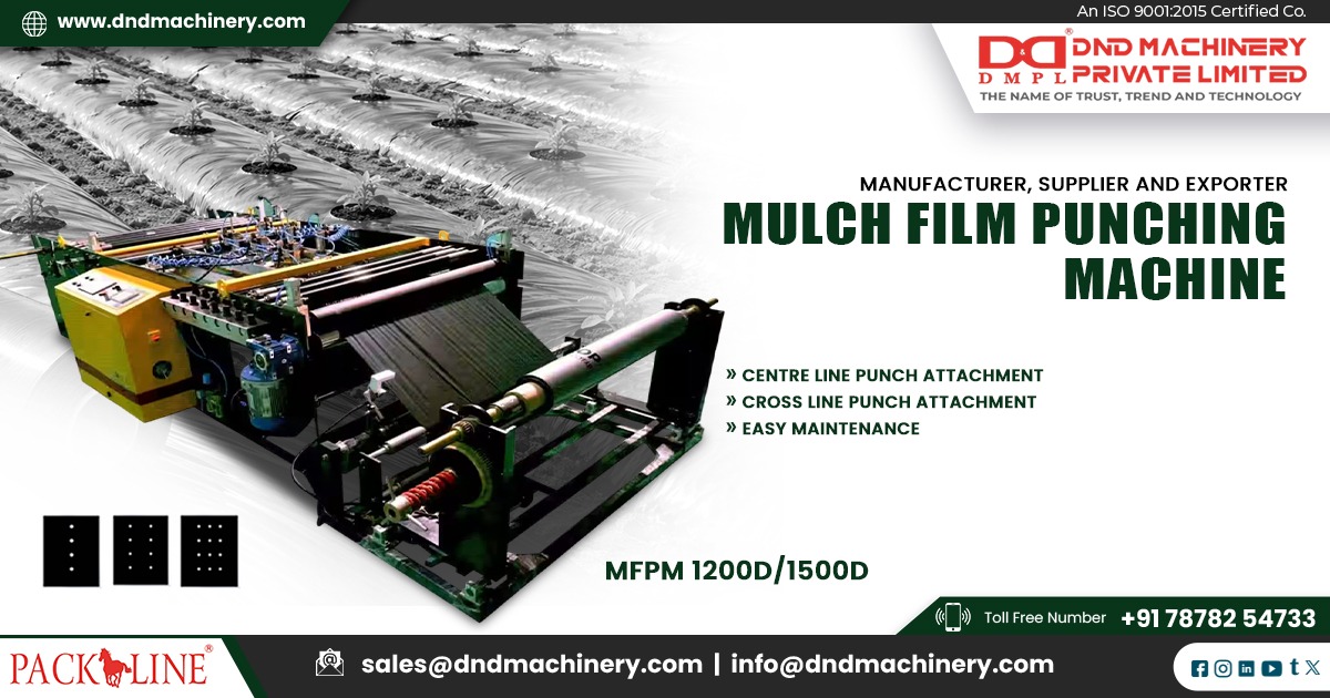 Agricultural Mulch Film Punching Machine in Bhutan by DND Machinery