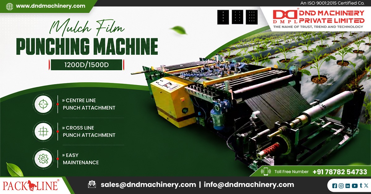 Agricultural Mulch Film Punching Machine in operation in Swaziland.