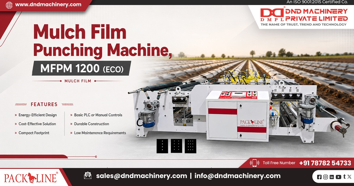 Mulch Film Punching Machine Supplier In Mauritius | DND Machinery Pvt. Ltd.