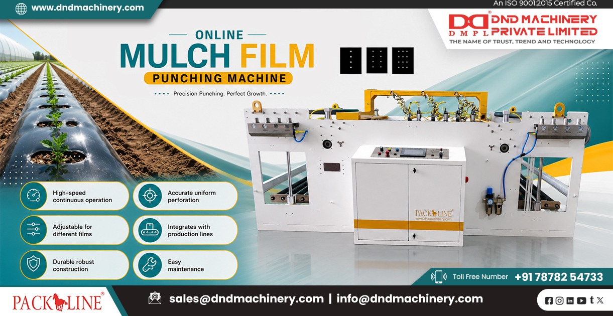 Online Mulch Film Punching Machine 1200D4W