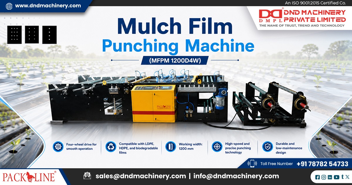 Advanced Mulch Film Hole Punching Machine in Rajasthan